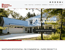 Tablet Screenshot of northfieldconstruction.com